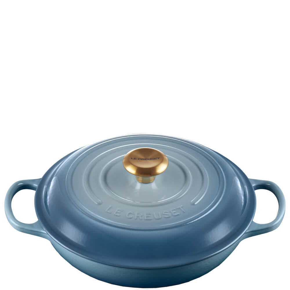 Le Creuset Signature Chambray Cast Iron Shallow Casserole 26cm